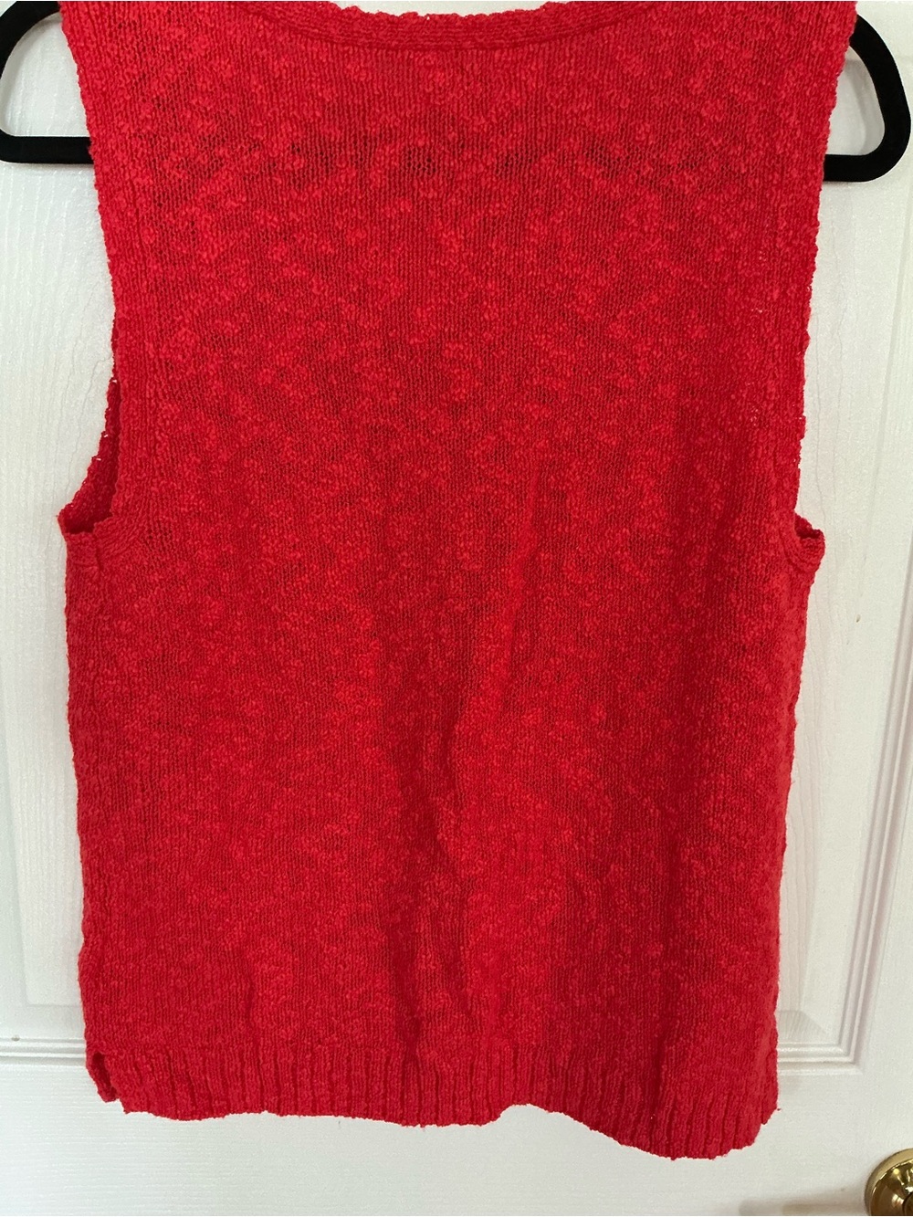 J. Crew Red V-Neck Knit Tank - Picture 3 of 5